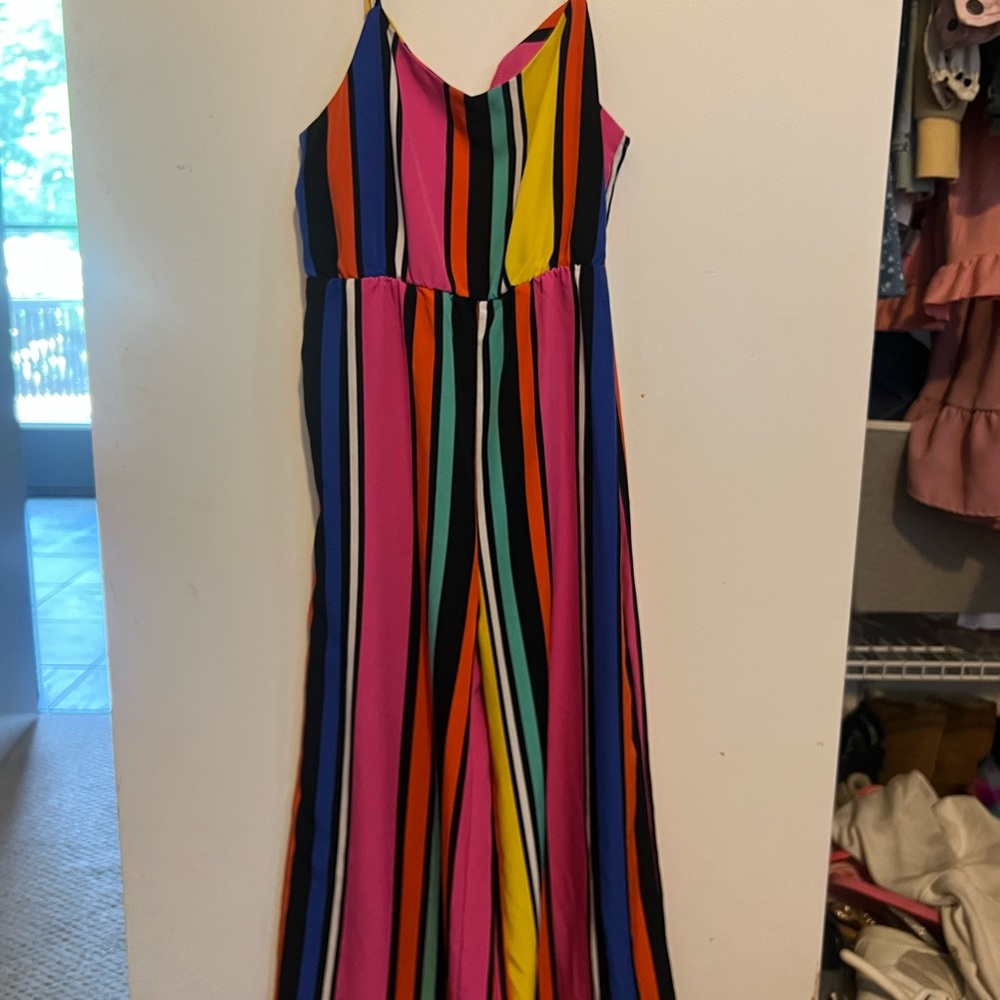 Multicolor Striped Romper